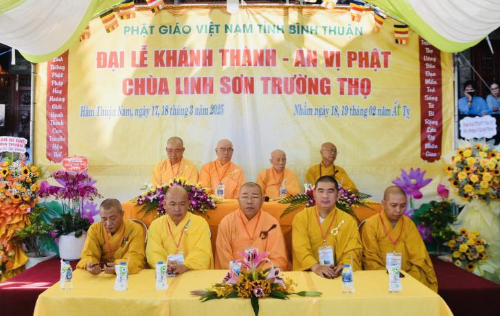 Hàm Thuận Nam: Lễ An Vị Phật, Khánh Thành Tại Chùa Linh Sơn Trường Thọ