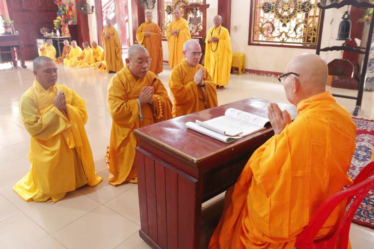 La Gi: Ban Trị Sự GHPGVN Thị Xã Trang Nghiêm Tổ Chức Lễ Tác Pháp An Cư Kiết Hạ PL. 2569 – DL. 2025